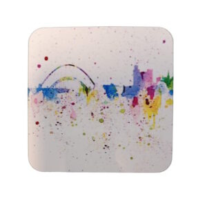 Tyne Bridge Millennium Bridge Castle Keep Splash Art Coaster