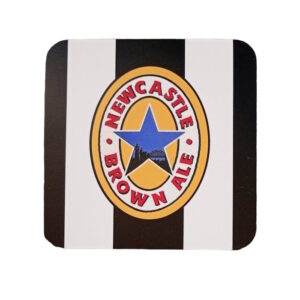 Newcastle Brown Ale Black and White Coaster