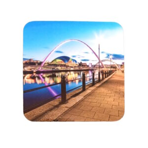 Millennium Bridge Sage River Tyne Sunset Coaster