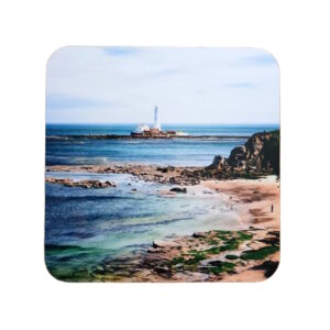St Mary's Lighthouse Whitley Bay Coaster