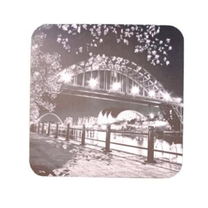 Tyne Bridge Sage Millennium Quayside Greyscale Coaster