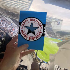 Happy Birthday 1996-97 Away Shirt Brown Ale NUFC Geordie Card Birthday Card