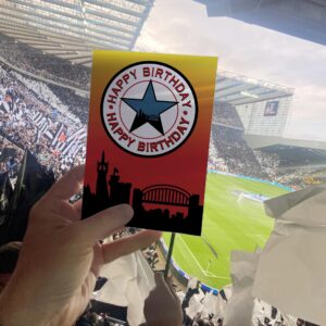 Happy Birthday 1996-97 Keeper Shirt Brown Ale NUFC Geordie Card Birthday Card