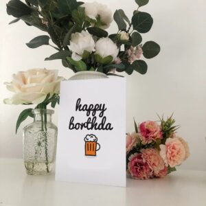 Happy Borthda Pint of Beer Birthday Card