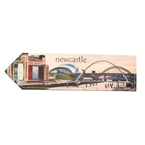 Newcastle Gateshead Leather Bookmark