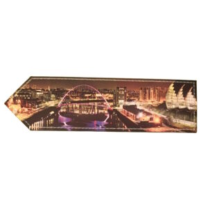 Quayside Twilight Leather Bookmark