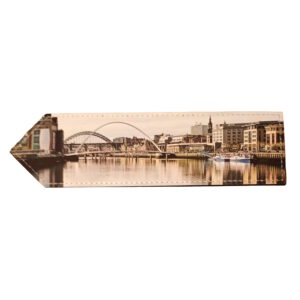 Newcastle Sepia Leather Bookmark