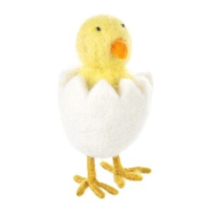 Handmade Felt Hatching Chick Standing Felt Decoration