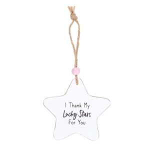 I Thank My Lucky Stars For You Sentiment Wooden Star Sign I Thank My Lucky Stars For You Sentiment Wooden Star Sign